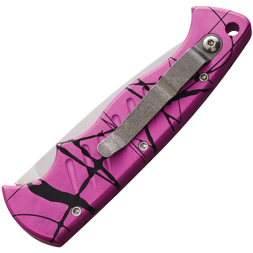 Navaja automática Piranha Knives Auto Pocket Button Lock Pink P-1PK - Image 2