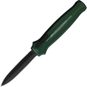 Navaja automática Piranha Knives Auto Rated-X OTF Green P-20GT