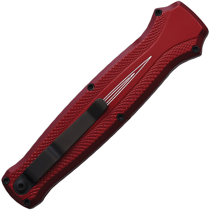 Navaja automática Piranha Knives Auto Rated-X OTF Red P-20RT - Image 2