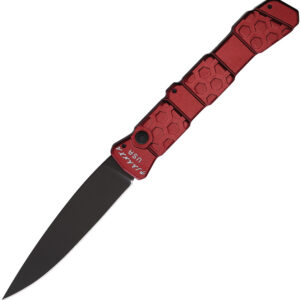 Navaja automática Piranha Knives Auto 21 Button Lock Red P-21RT