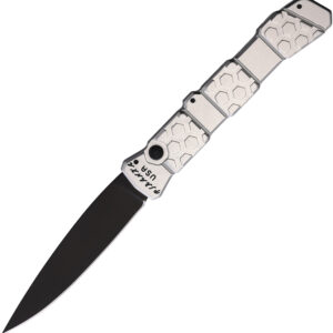 Navaja automática Piranha Knives Auto 21 Button Lock Silver P-21ST