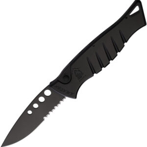 Navaja automática Piranha Knives Auto Amazon Button Lock Blk P-3BKTS