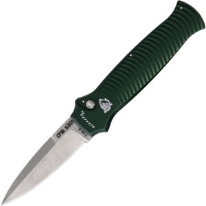 Navaja automática Piranha Knives Auto Bodyguard Green P-6G