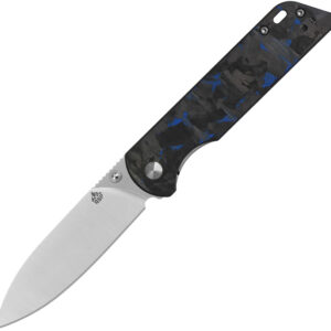 Navaja QSP Knife Parrot Linerlock V2 Blue CF QS102V2-H