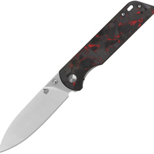 Navaja QSP Knife Parrot Linerlock V2 Red CF QS102V2-I