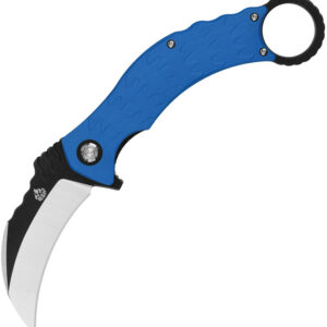 Cuchillo QSP Knife Eagle Karambit Linerlock Blue QS120-D