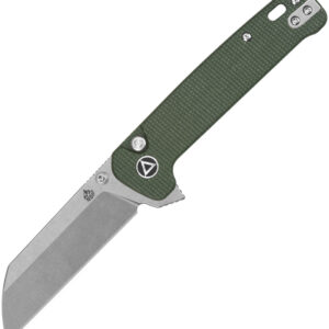 Navaja QSP Knife Penguin Button Lock Green QS130BL-C1