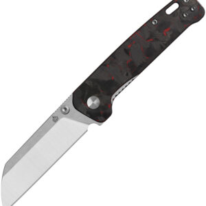 Navaja QSP Knife Penguin V2 Linerlock Red CF QS130V2-F1