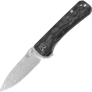Navaja QSP Knife Hawk Linerlock Shredded CF QS131-E