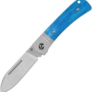 Navaja QSP Knife Hedgehog Slip Joint Blue Bone QS142SP-D