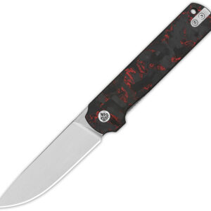 Navaja QSP Knife Lark Linerlock Red/Blk CF QS144-D