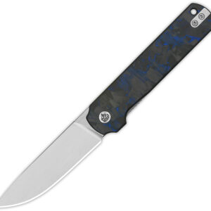 Navaja QSP Knife Lark Linerlock Blue/Blk CF QS144-E