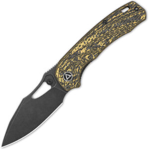 Navaja QSP Knife Hornbill Linerlock Golden CF QS146-A2
