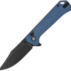 Navaja QSP Knife Grebe Button Lock Blue QS147B2