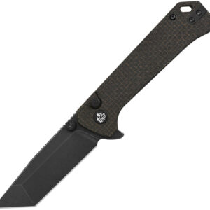 Navaja QSP Knife Grebe T Button Lock Brown QS148A2