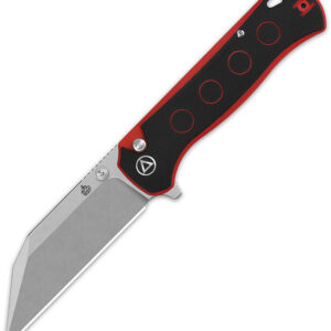 Navaja QSP Knife Swordfish Button Lock Blk/Rd QS149-A1