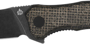 Navaja QSP Knife Walrus Linerlock Burlap Blk QS151-B2