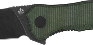 Navaja QSP Knife Walrus Linerlock Black Green QS151-C2