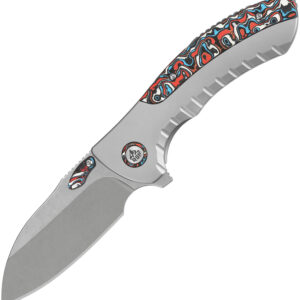 Navaja QSP Knife Capybara Framelock Ti CF QS152-B2