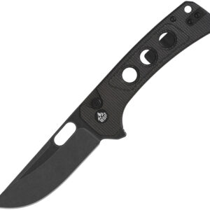 Navaja QSP Knife Unicorn Button Lock Brn Mic QS156-A2