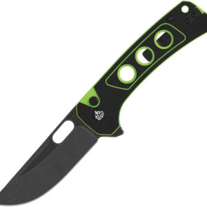 Navaja QSP Knife Unicorn Button Lock Neon G10 QS156-C2