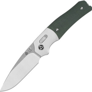Navaja QSP Knife Vault Glyde Lock Green Micarta QS157-B1