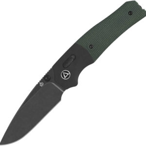 Navaja QSP Knife Vault Glyde Lock Green Micarta QS157-B2