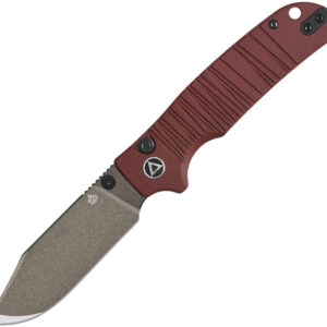 Navaja QSP Knife Kali Button Lock Red G10 QS159-A2
