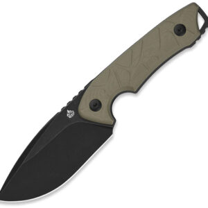 Navaja QSP Knife Tiny TOT Fixed Blade BSW Sand QS169-C2