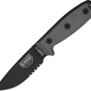 Cuchillo ESEE Model 3 Part Serrated ESEE-3SM-B