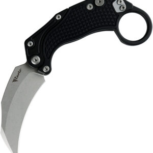 Navaja Reate Knives EXO-K Button Lock Black SW EXO-K  BLK SW
