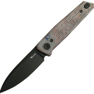 Navaja Reate Knives PL-6 Pivot Lock Red Mic REA187 PL6 RED BLK MIC PVD