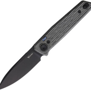 Navaja Reate Knives PL-6 Pivot Lock Black Mic REA189 PL6  BLK MIC PVD