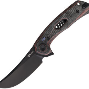 Navaja Reate Knives PL-7 Pivot Lock Blk/Red Mic PL7 RED BLACK MICARTA BLK