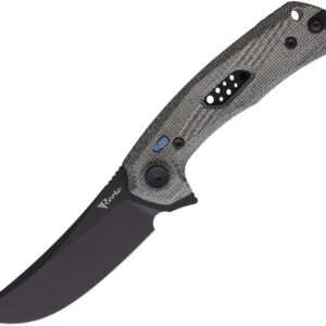 Navaja Reate Knives PL-7 Pivot Lock Black Mic PL7  BLACK MICARTA BLK