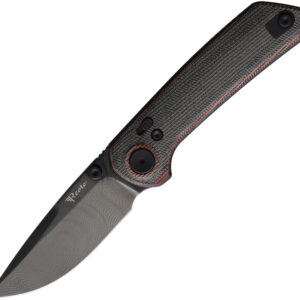 Navaja Reate Knives PL-XT Pivot Lock Blk/Red Dam REA206 PL XT RED BLACK MICARTA