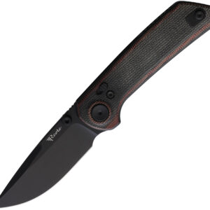Navaja Reate Knives PL-XT Pivot Lock Blk/Red PVD  PL XT RED BLACK MICARTA PVD