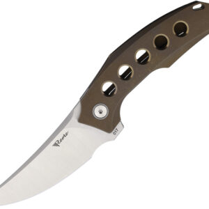 Navaja Reate Knives Velocity Framelock Bronze VELOCITY 4