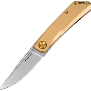 Navaja Real Steel Luna Eco Framelock Gold 7085