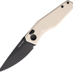 Navaja Real Steel Spectrum Button Lock Ivory G10 7142IB