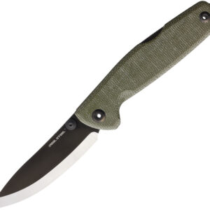 Navaja Real Steel Yak Lockback Green Scandi 7871GM