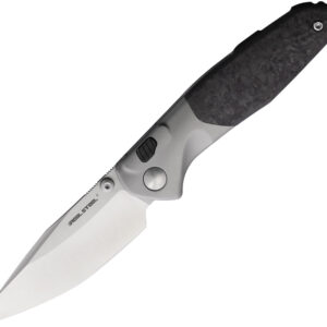 Navaja Real Steel Hoeft Button Lock Shred CF 7901SF