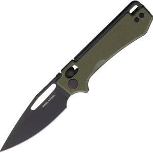 Navaja Real Steel Vis Crossbar Lock Green G10 8051GB
