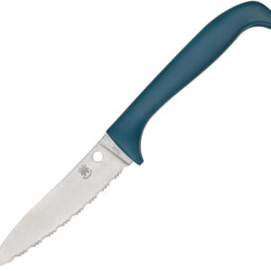 Cuchillo Spyderco Counter Critter Blue Serr K21SBL