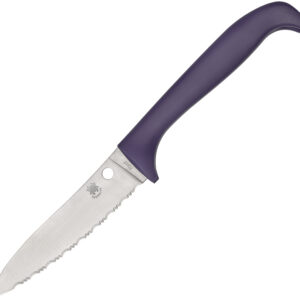 Cuchillo Spyderco Counter Critter Purple Serr K21SPR