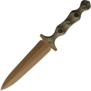 Cuchillo Stroup Knives Dagger OD Green FDE DAG-ODG-G10FDECER