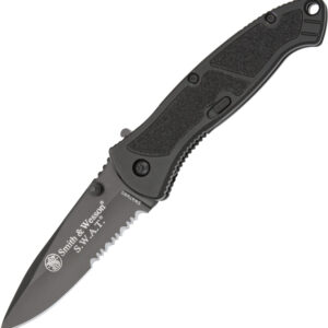 Navaja Smith & Wesson Black SWAT Linerlock A/O SWATMBS