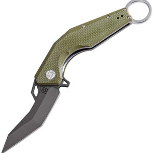 Navaja Artisan Cobra Linerlock D2 Green 1811P-BGNF