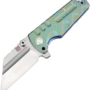Navaja Artisan Proponent Framelock Blue 1820G-BU03