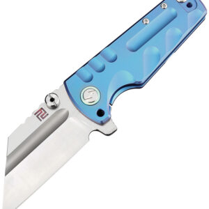 Navaja Artisan Proponent Framelock Blue S35VN 1820G-BUS